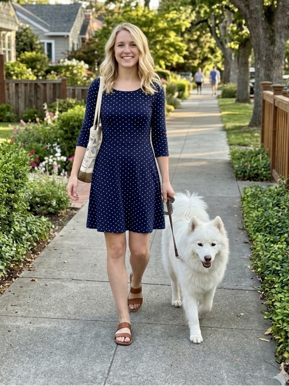 Old Navy dark blue navy Polka Dot Midi Dress Size XS